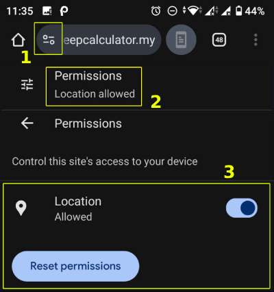 Sleep Calculator 2 set location sleepcalculator.my